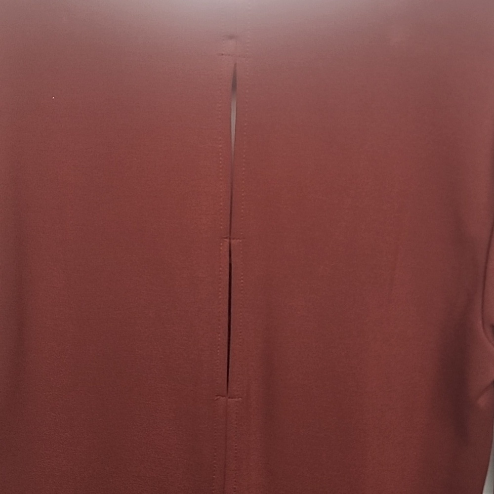 Rust long sleeve bell groovy, retro, 60s, go-go boot fun sz M dress. Never worn - Picture 7 of 11